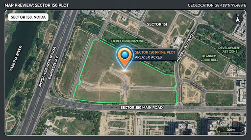 Satellite Map Boundary
